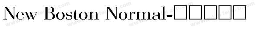 New Boston Normal字体转换